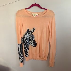 Anthropologie Zebra sweater size medium